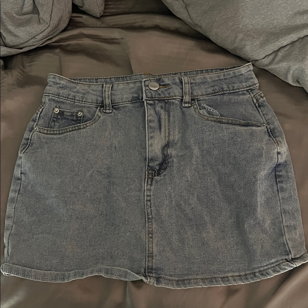 Amazon Essentials Blue Denim Mini Skirt